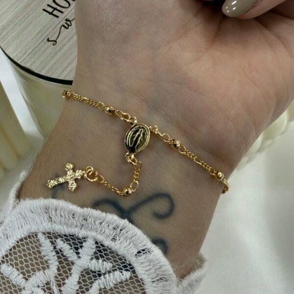 pulsera a dorada 2 Baño oro rose