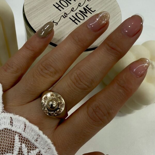 Anillo cubic Beau 2 ambar