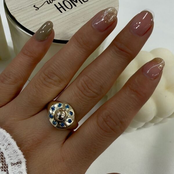 Anillo cubic Beau 2 turquesa