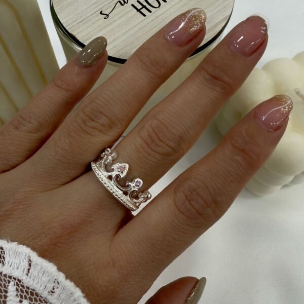 anillo corona cubic zirconia mod 2