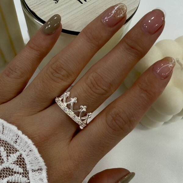 anillo corona cubic zirconia mod 5