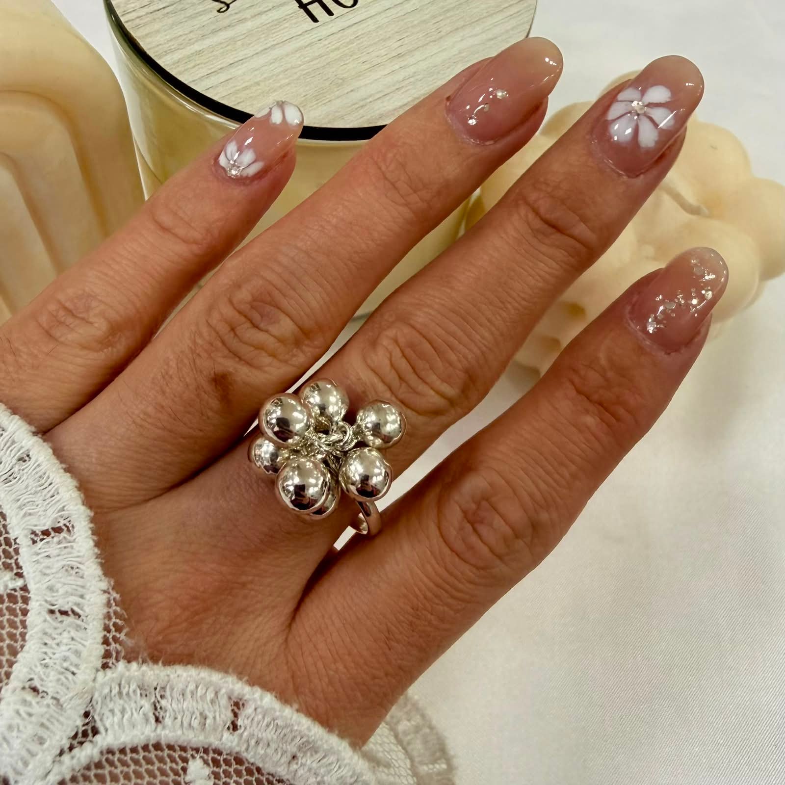 a Anillo Bolitas Mediano