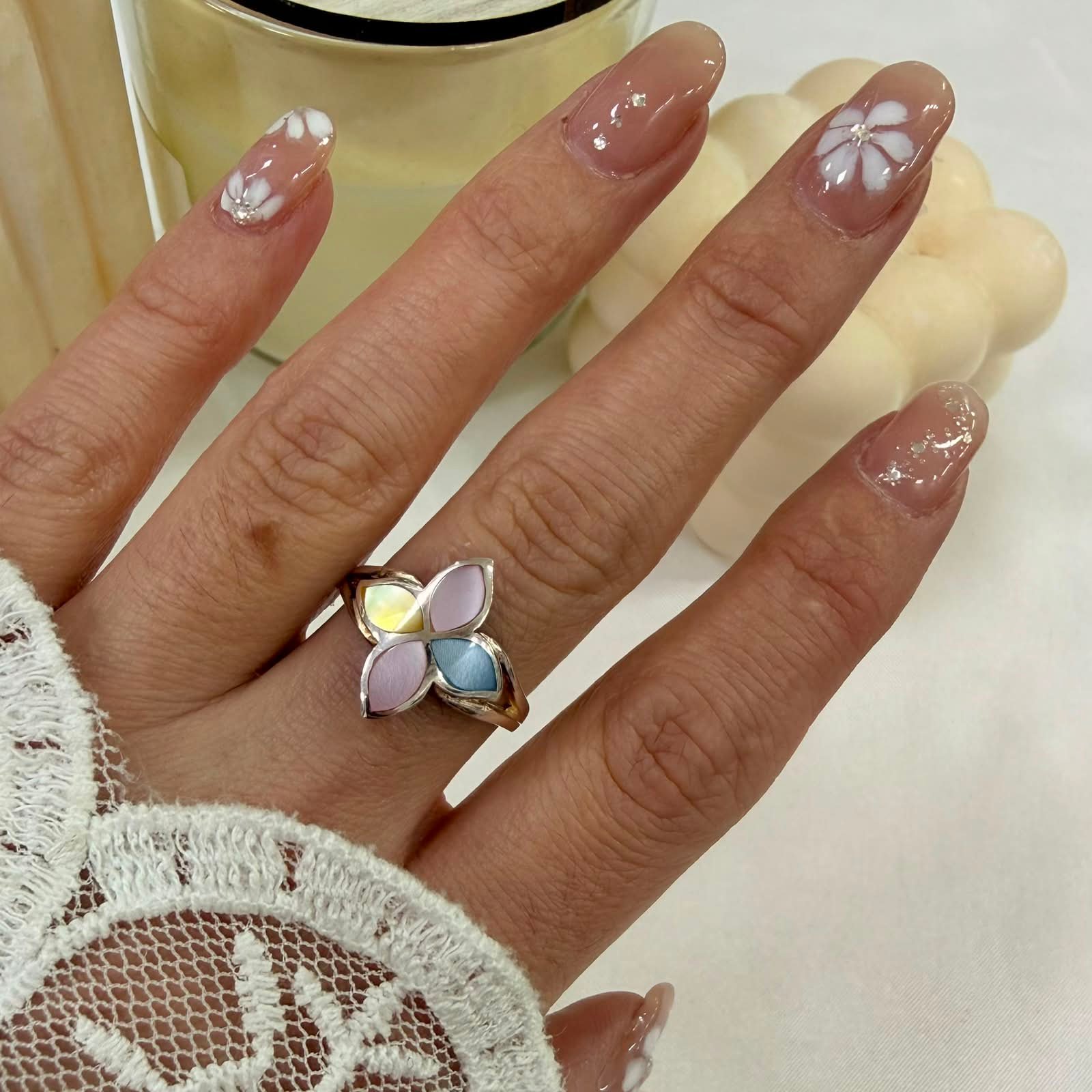 Anillo nacar sili