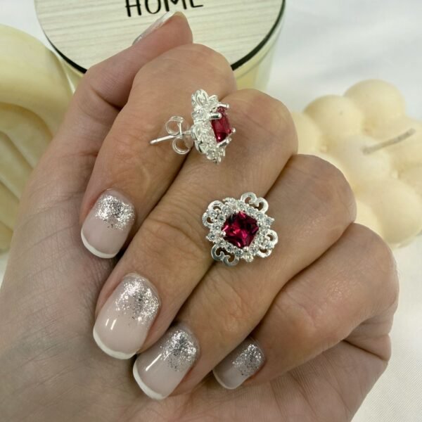 Aros pasantes cubic rubi mod 14