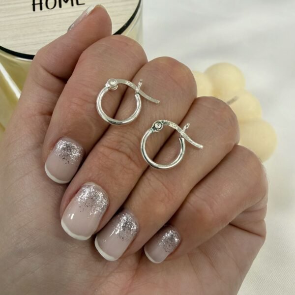 argollas clasicas con traba 1.4cm