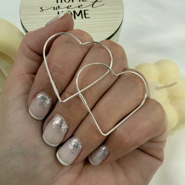 argollas clasicas corazon pasante