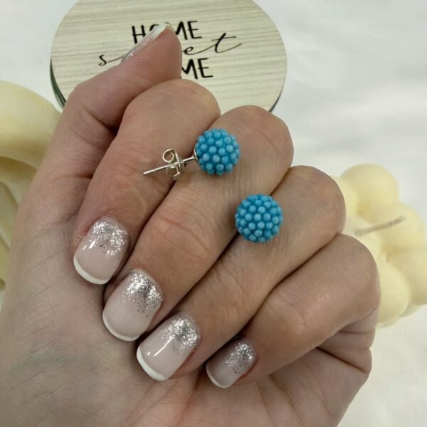 aros pasante microperla celeste 8mm