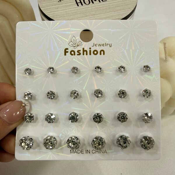 blister cubic mediano a grande blancos x 12 pares