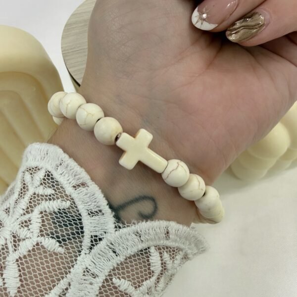 pulsera piedras nacaradas extensibles