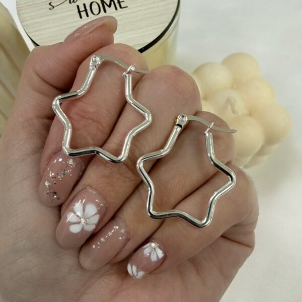 argollas clasicas forma estrella