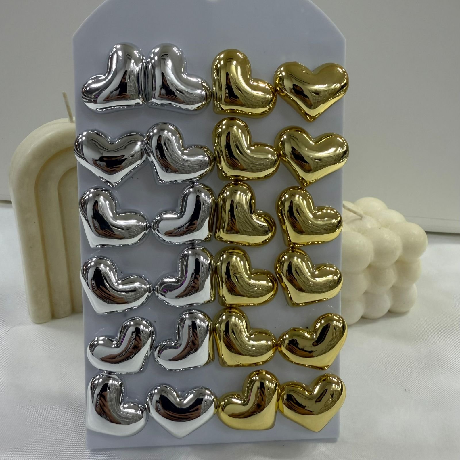 0a blister x 12 pares modelo diseño corazon inflado 1 ($900 x par)