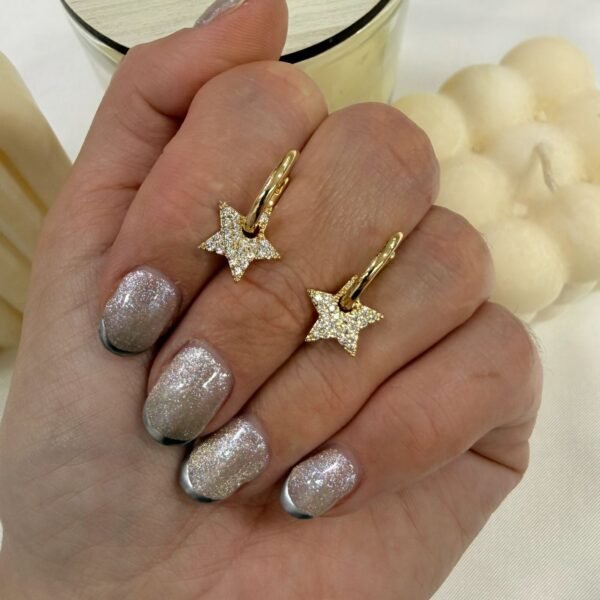 aros a argollas Acero dorado mod 12