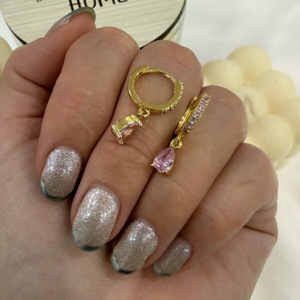 Alternative view of aros a argollas Acero dorado mod 18 (colores varios)