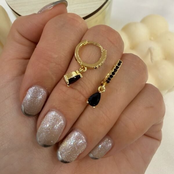 aros a argollas Acero dorado mod 18 (colores varios)