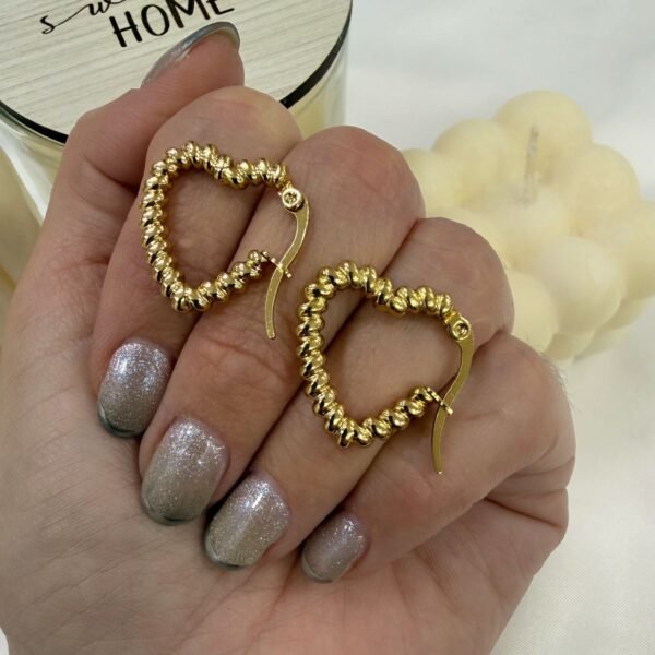 aros a argollas Acero dorado mod 23