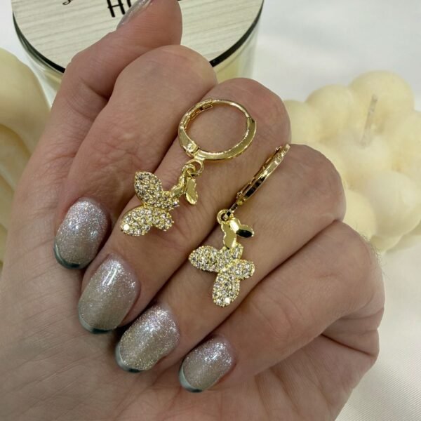 aros a argollas Acero dorado mod 34