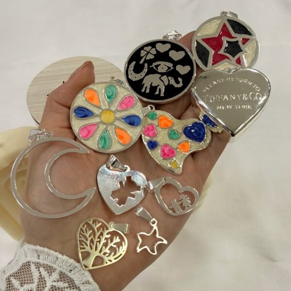 a a a kit x 10 dijes acero blanco mod 2