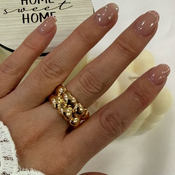 anillo dorado diseño 8