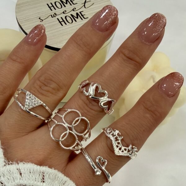 0 kit x 5 anillos A.B talles variados modelo C