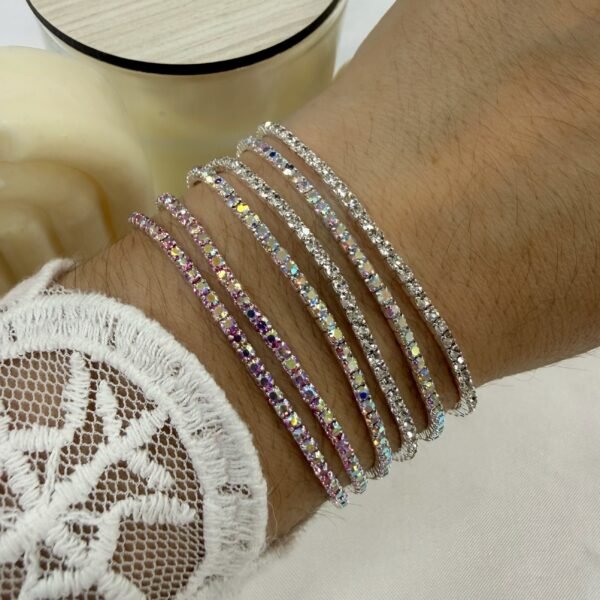 Alternative view of 0oferta pack x 6 pulseras extensibles microzirconia.