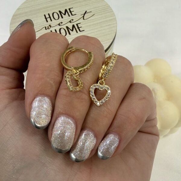 aros a argollas Acero dorado mod 5