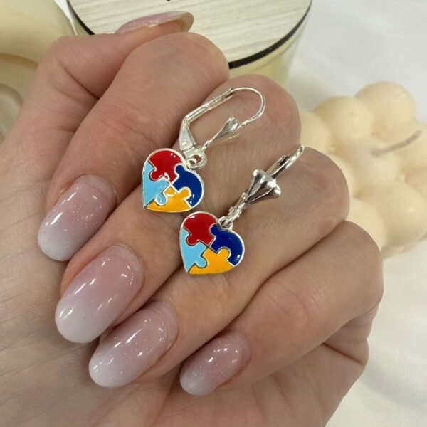 aros cierre brisura mod corazon puzzle