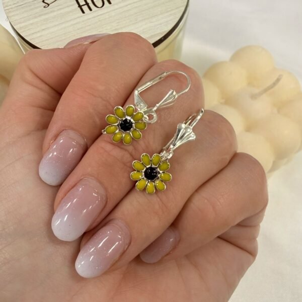 aros cierre brisura mod flower mostard