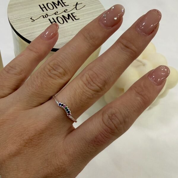 a Anillo AF liso 1 multicolor