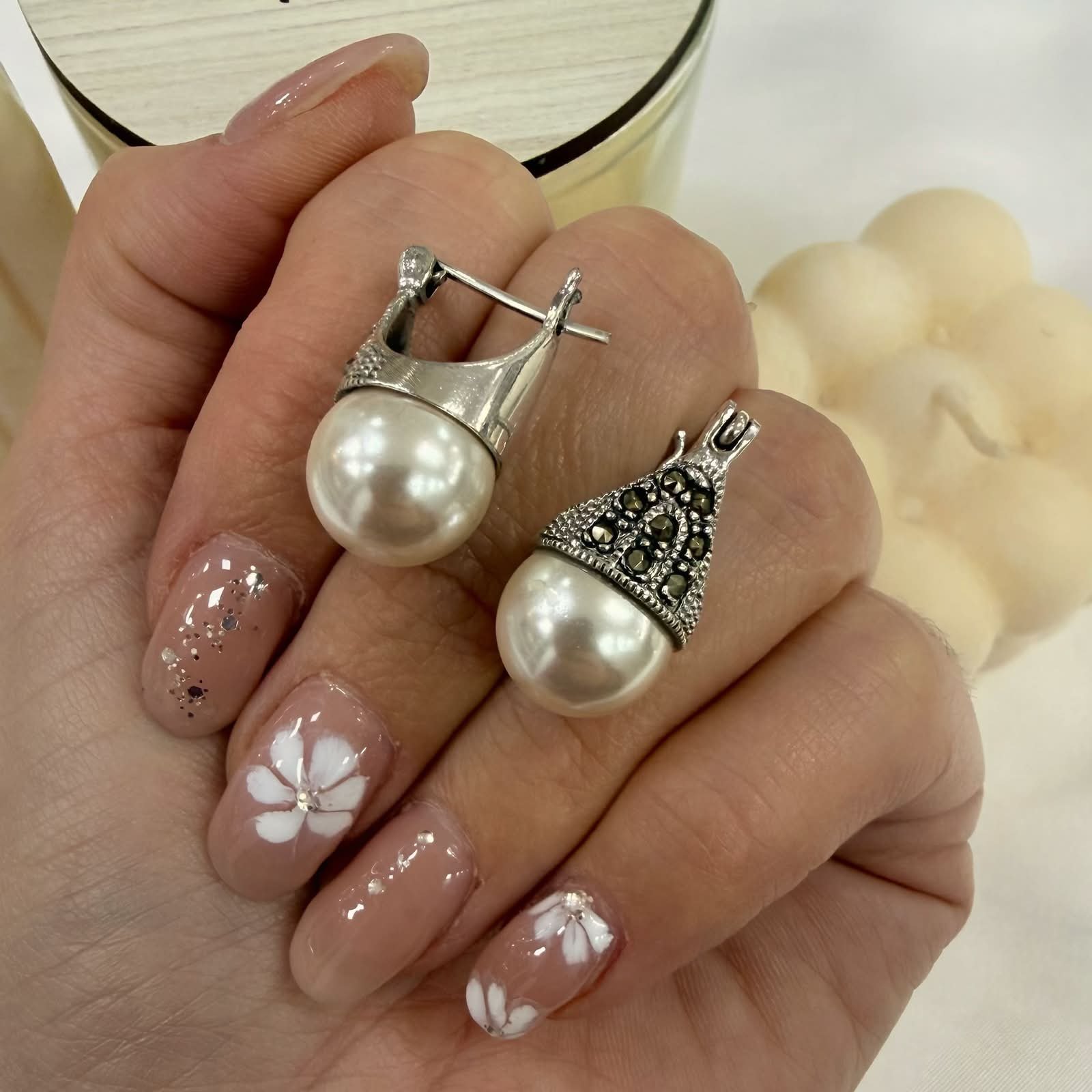 argollas lady di grande blanco
