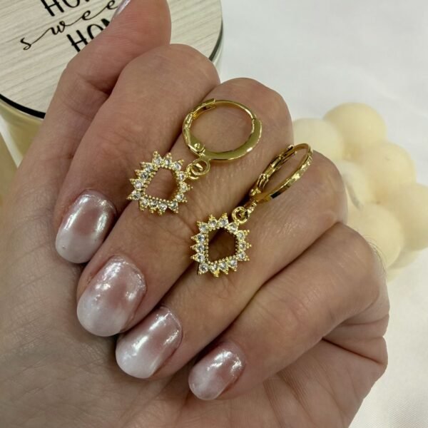 aros a argollas Acero dorado mod 39 B