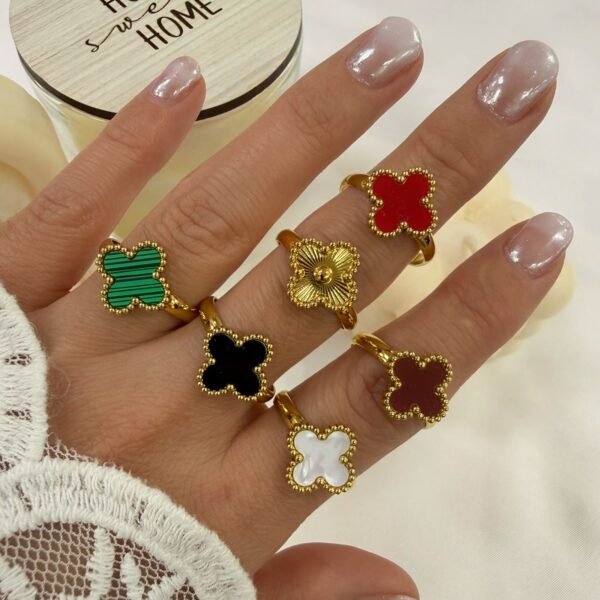 anillo dorado diseño 12 talle regulable