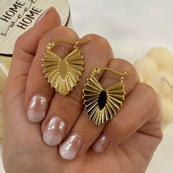 aros a argollas Acero dorado mod 25