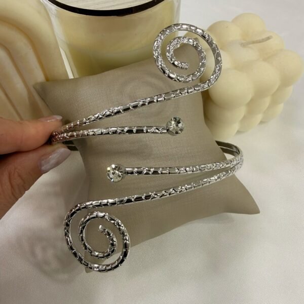 0 brazalete  plateado mod E