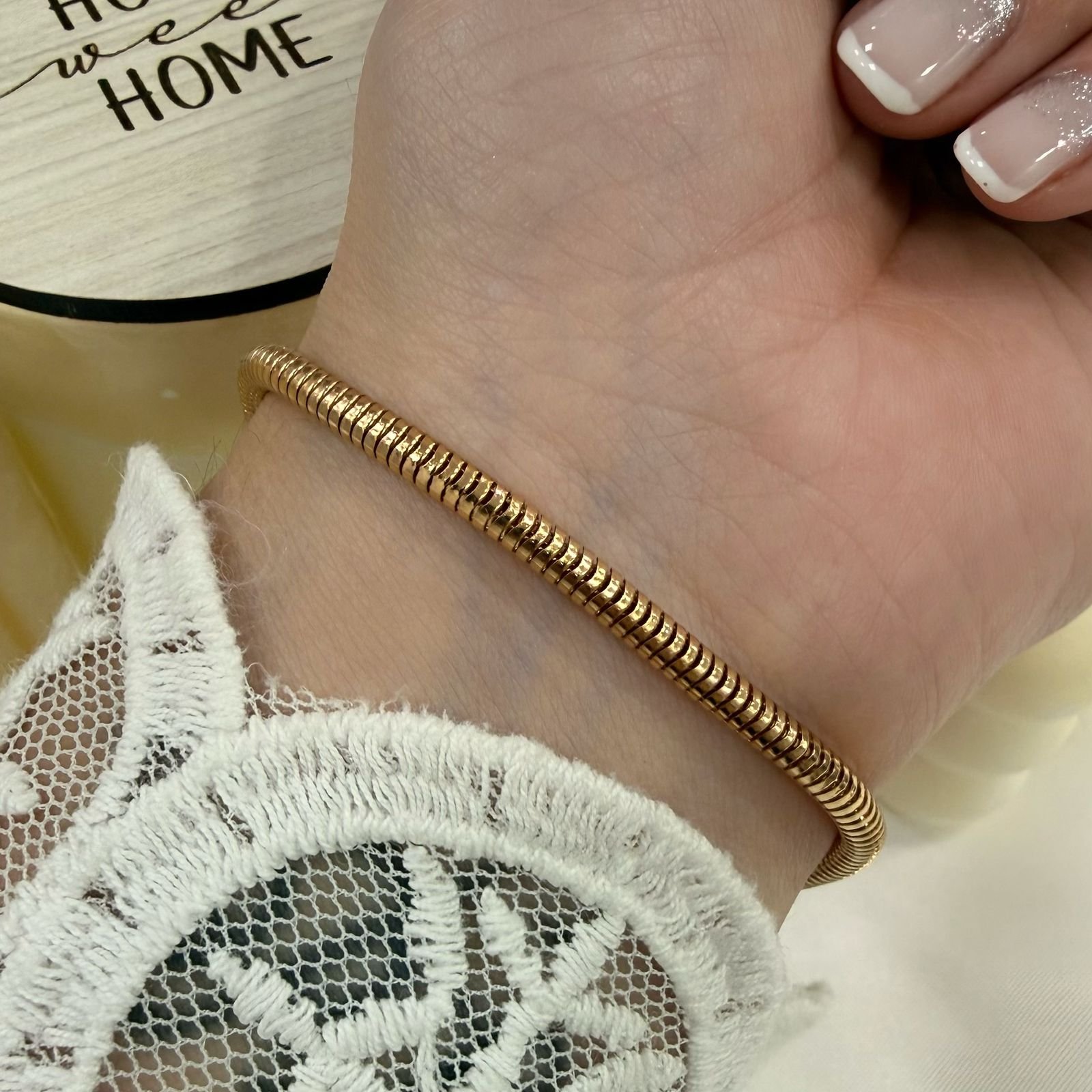 pulseras doradas mod E