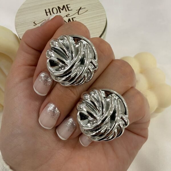 aros plateados inflados mod C