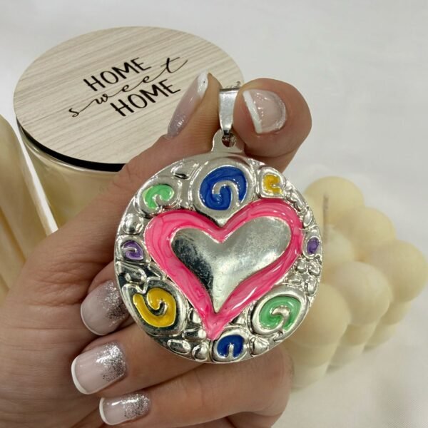 dije esmaltado heart