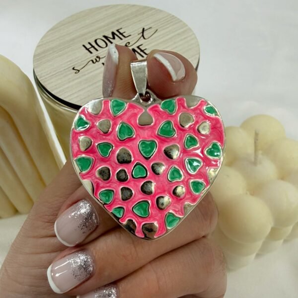 dije esmaltado corazon