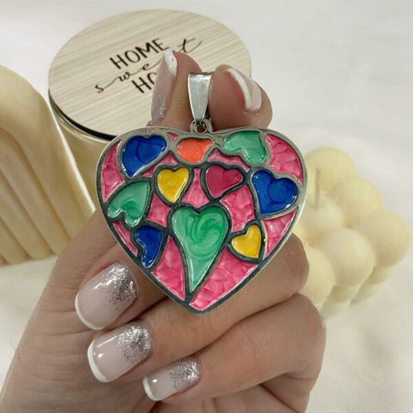 dije esmaltado corazon