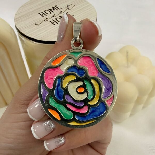 dije esmaltado roses