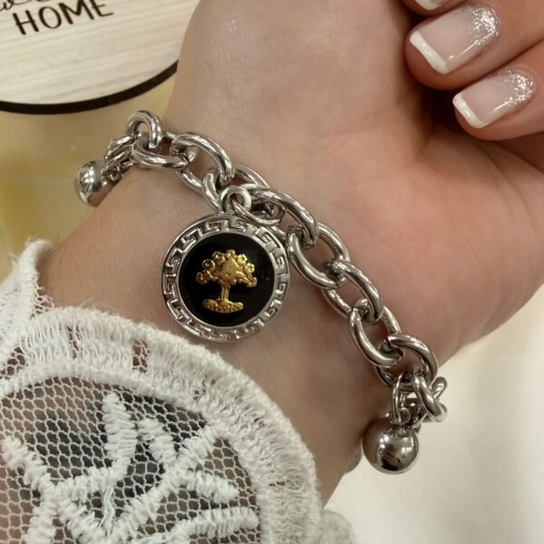 Pulsera con dijes 18 (arbol vida 3 dijes)
