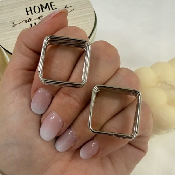 aros plateados mod M