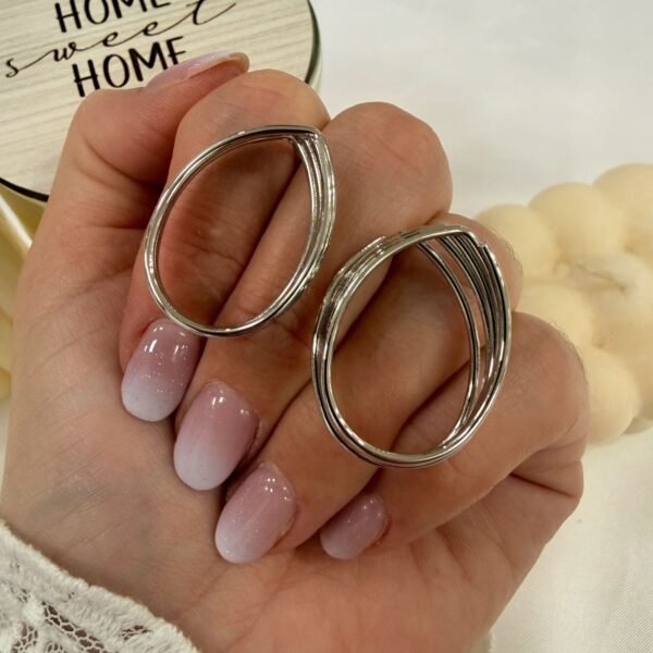 aros plateados mod L