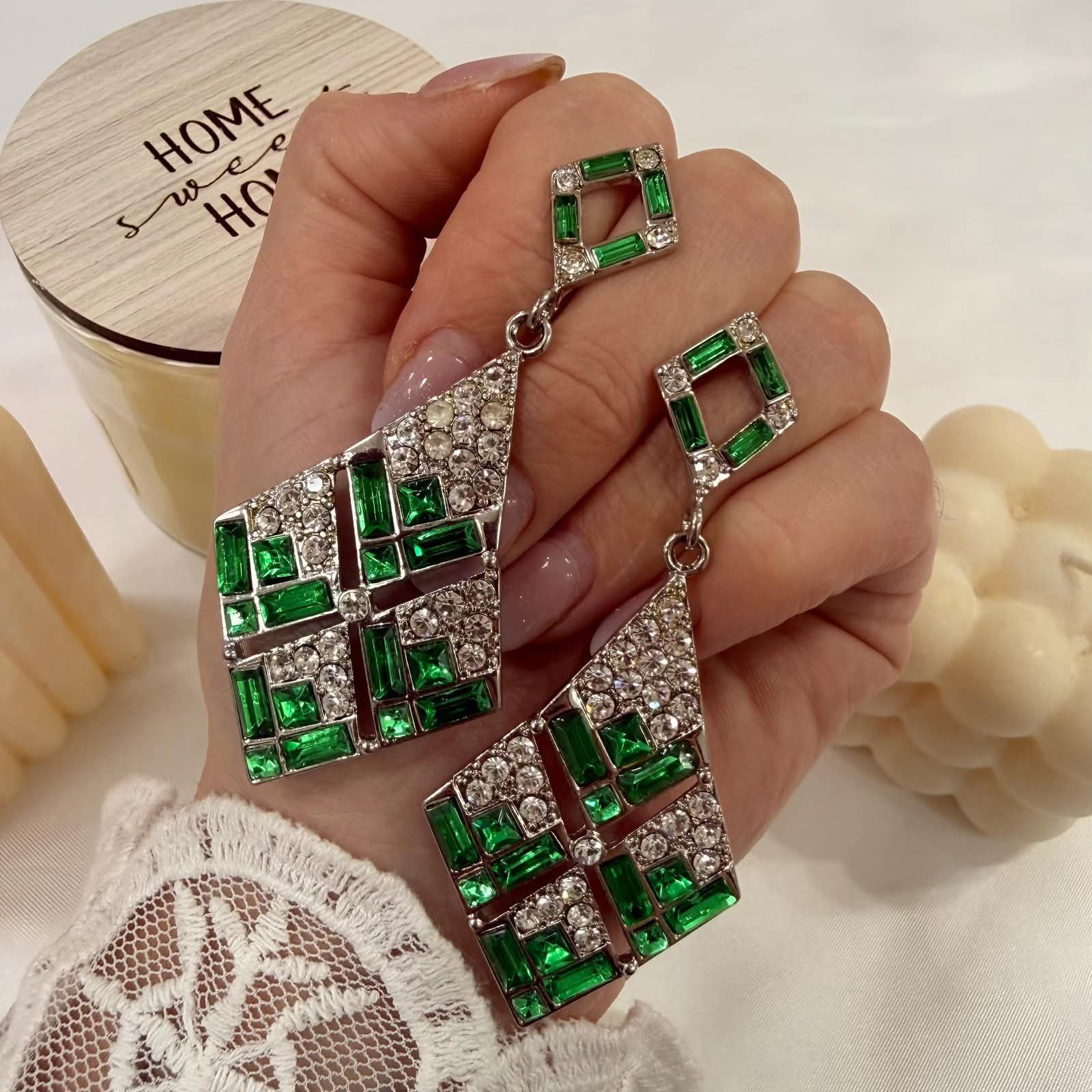 aros piedra verde