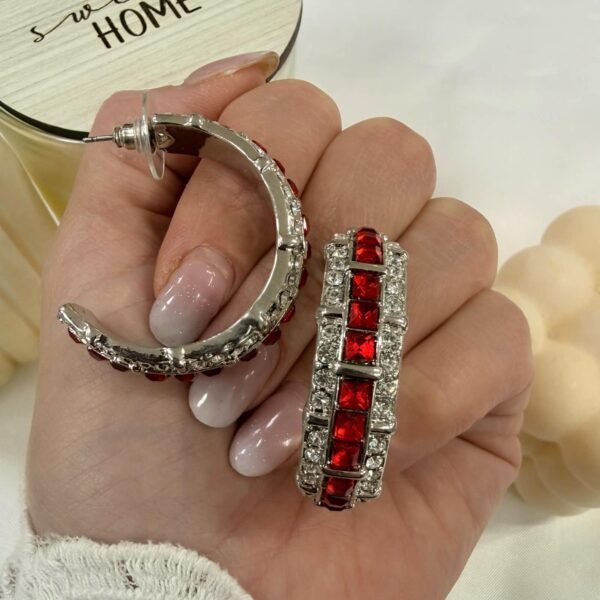 aros piedra roja