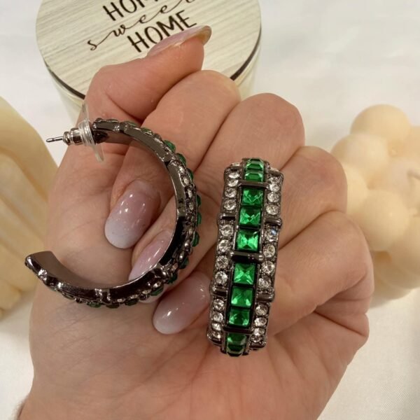 aros piedra verde.