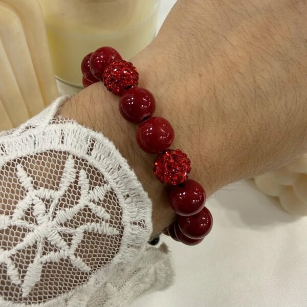 pulsera roja brillitos outlet
