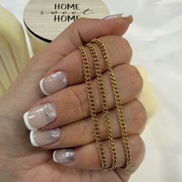 cadena dorada grumet fina x 40cm