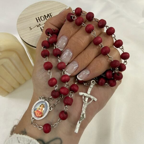 rosarios perfumados con cajita bordo