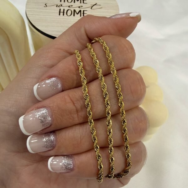 cadena dorada turbillon  x 50cm