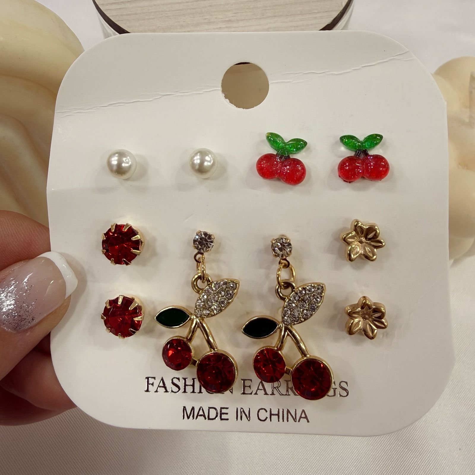 aros dorados pack x 5 pares mod cherry mod 1 (modelos varios) - Image 7